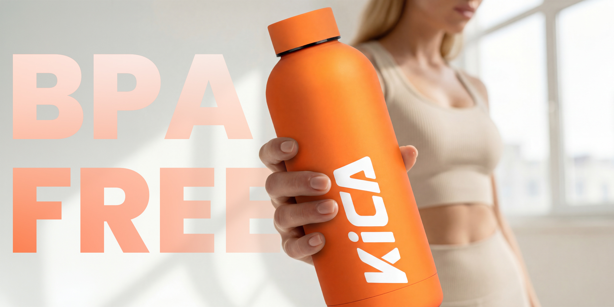 Butelka stalowa KiCA Active 500 ml - czarna